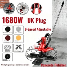1680W 15" Cement Trowel Concrete Floor Polishing Electric Sander Trowel Calender