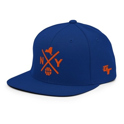New York Basketball Retro NY Cross Snapback Hat Baseball Cap