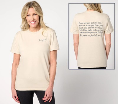 Vintage Sparrow Dear Person Behind Me Inspirational Message T-Shirt Size S