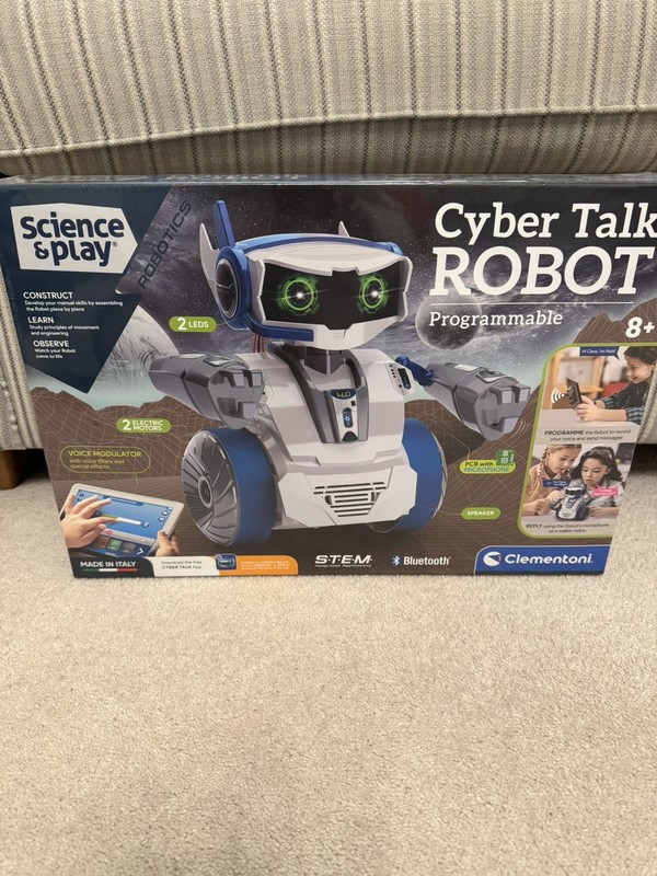 Clementoni Cyber Talk Robot Science Kit Interactive Play Walkie Talkie Bluetooth