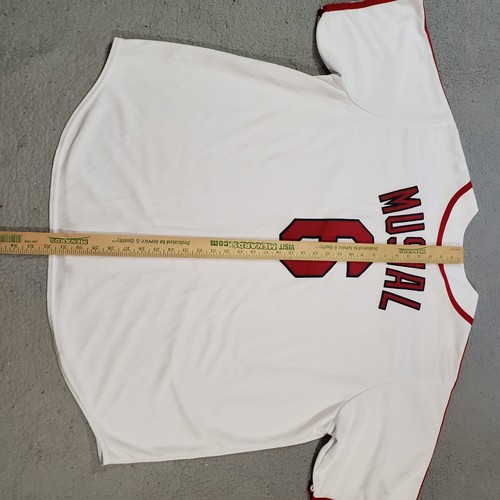St Louis Cardinals Jersey Mens 3XL XXXL Stan Musial Sewn Cooperstown Cool Base - Picture 14 of 21