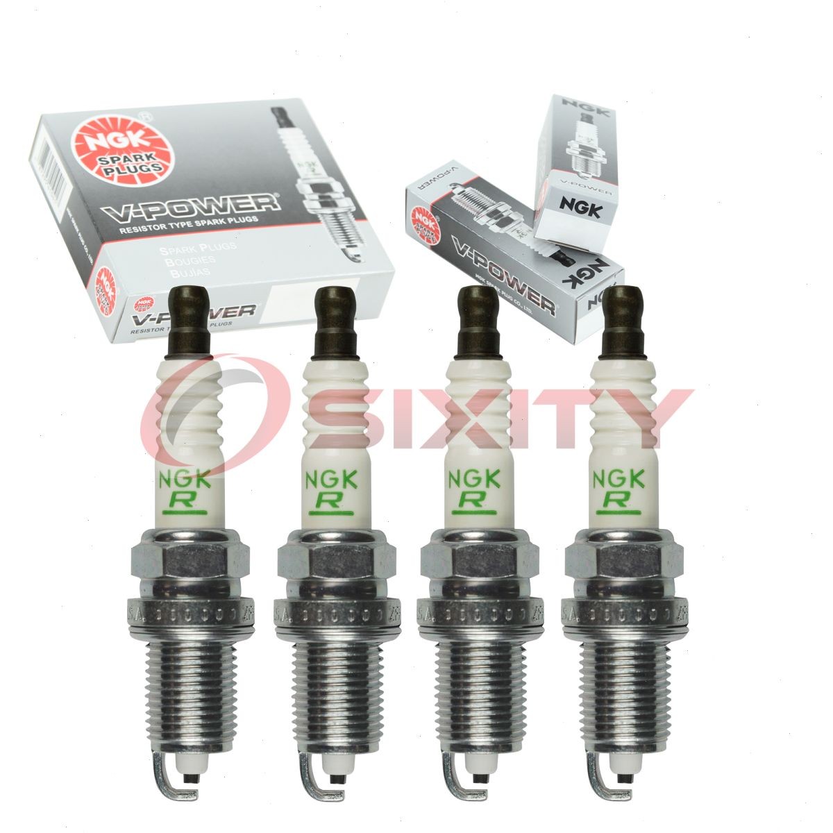 4 pc NGK 90760 ZFR6F-11 BLYB V-Power Spark Plugs for SP445 RC12LYC RC12LC4 pm