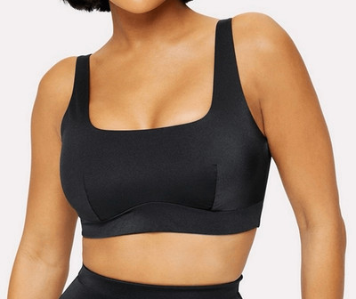 Yitty Black Headliner Shaping Midi Bralette in Size Large