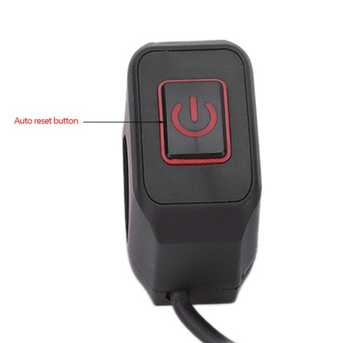 Red 22mm Motorcycle Handlebar Switch Control Button Waterproof Universal Fo - Picture 7 of 24