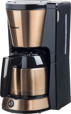 Bestron ACM1000CO Filterkaffeemaschine, beige-braun, 1 l, elegantes Design