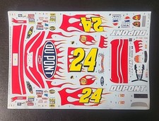 2005 Jeff Gordon 24 DuPont Monte Carlo Flames 1:24 Decal - Waterslide Decals