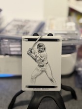 2025 Topps Inceptions Jackson Chourio PRINTING PLATE Refractor 1/1🔥; Brewers 