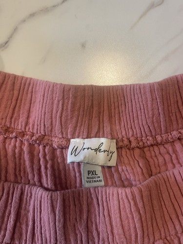 Wonderly Textured Mini Dress. Pink/Dusty Rose Color. Size Petite XL