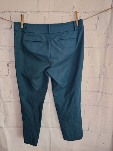 Ann Taylor LOFT türkis Marisa The Riviera Knöchelhose Größe 10 Taschen Reißverschluss 26" Zoll - Bild 6 von 12