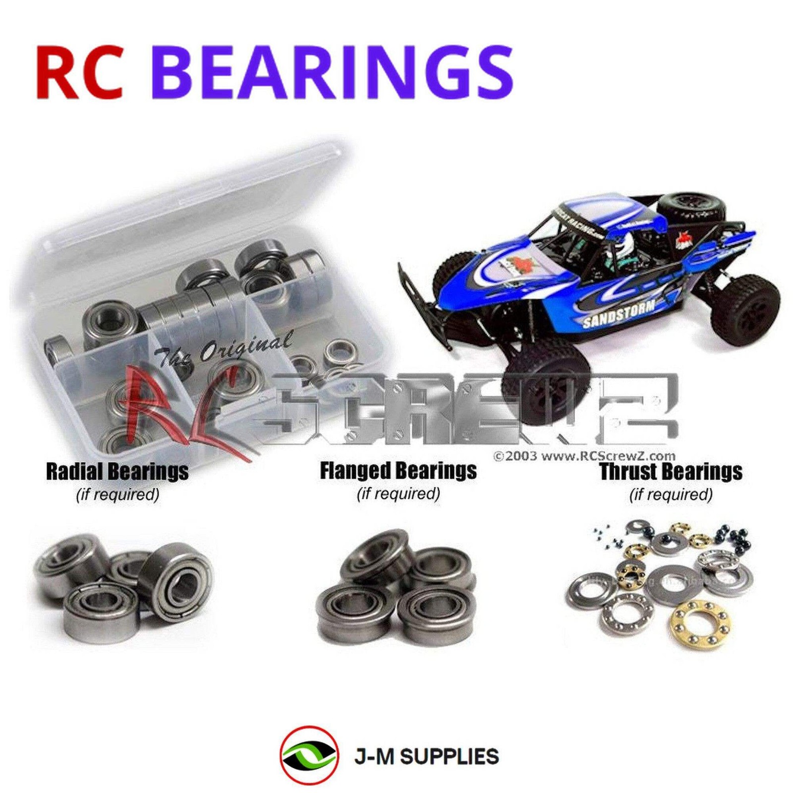 RCScrewZ Metal Shielded Bearings rcr047b for RedCat Racing S