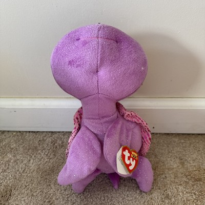 *Retired* Ty Beanie Boo-  SLOW POKE  The purple Turtle (2014) With TAG