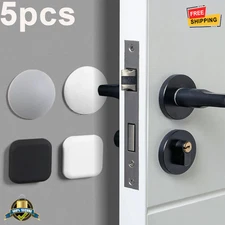 5pcs Silicone Door Stopper Bumper Pads Self Adhesive Wall Protector