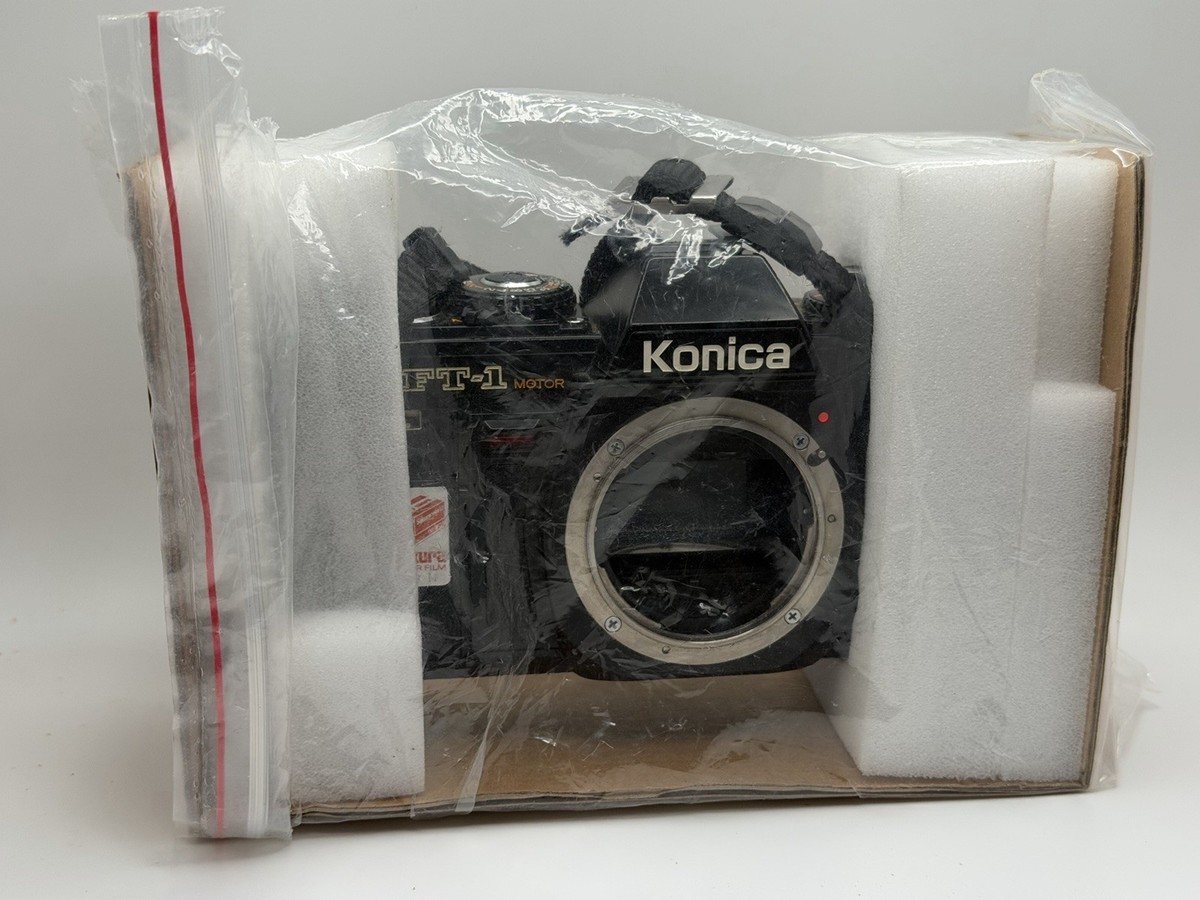 Konica FT-1 Motor Film Camera With Box Black Not Tested | eBay