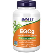 EGCg Green Tea Extract 180 Vcaps 400 mg by Now Foods