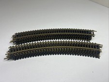 Atlas  Tyco Lot of 12 pcs Curve Train Track 18" R Brass 15685 We HO Scale