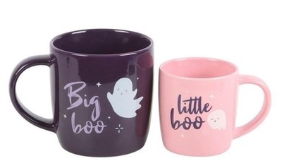 Big Boo Little Boo Familie Becher Set - Halloween - Mutter & Tochter - Geschenk - Brandneu