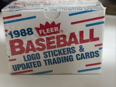 1988 Fleer Updated Complete Set Baseball MLB 1-132 Logo Stickers Factory Sealed