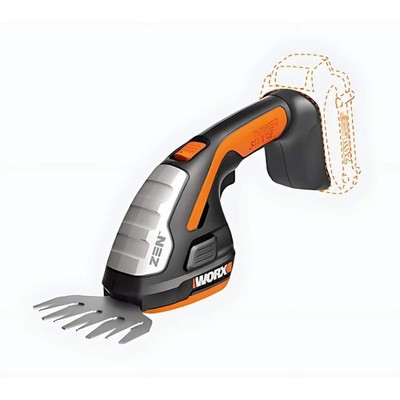 WG801.9 Worx 20V Cordless 8'' Shrubber Trimmer -Tool Only (No Battery or Charger)