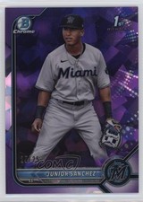 2022 Bowman Sapphire Edition Chrome Prospects Purple 25/25 Junior Sanchez jc3