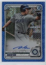 2020 Bowman Chrome HTA Choice Blue Mojo Refractor /150 Austin Shenton Auto w5p