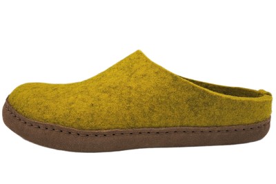 Haflinger Emil´s Toffel Filz Hausschuhe Limone 211001-128 Pantoffel