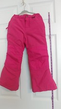 Girls Lands End The Squall Grow-A-Longs Insulated Pink Winter Snow Pant Sz 4