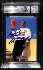 Paul Warfield Signed 1991 Pro Line Portraits Card Beckett Auto Grade 10