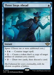 Three Steps Ahead 0075/160 Foil Rare Outlaws of Thunder Junction