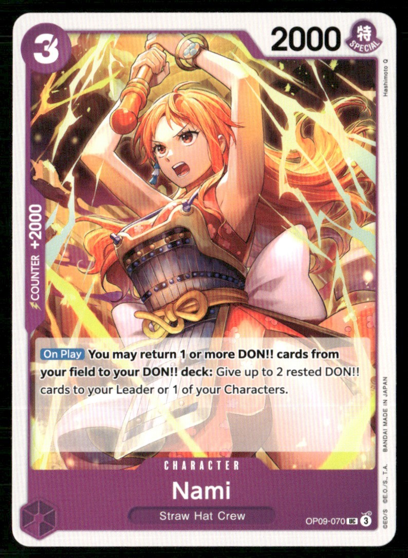 2024 Emperors in the New World Nami Character / Purple/Straw Hat Crew #OP09-070