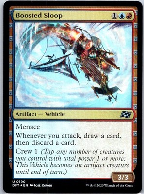Boosted Sloop (U) #190 Foil Aetherdrift MTG NM