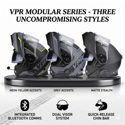 Casco Modular Con Bluetooth Casco Moto Abatible Todos los colores Viper RSV191 - Imagen 1 de 3