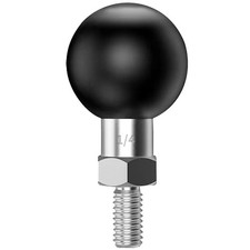 1 inch Ball Mount Base Ball Adapter with Threaded Bolt 1/4-20 Stainless Steel...