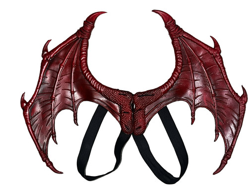 The Red Dragon Wings Costume Accessory Adult OS Red Demon Cosplay Halloween