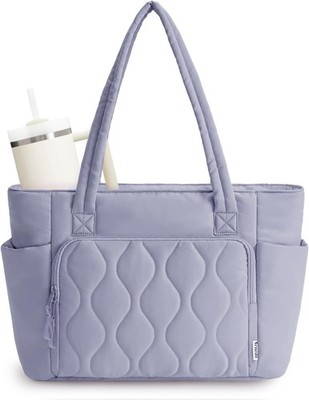 Ceneda Tote Bag Damen 20L, Leichte Puffy Shopper Tasche mit 15,6 Zoll