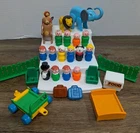 Lot of Vintage Fisher Price Little People Circus Train Animals & Figures Toys
