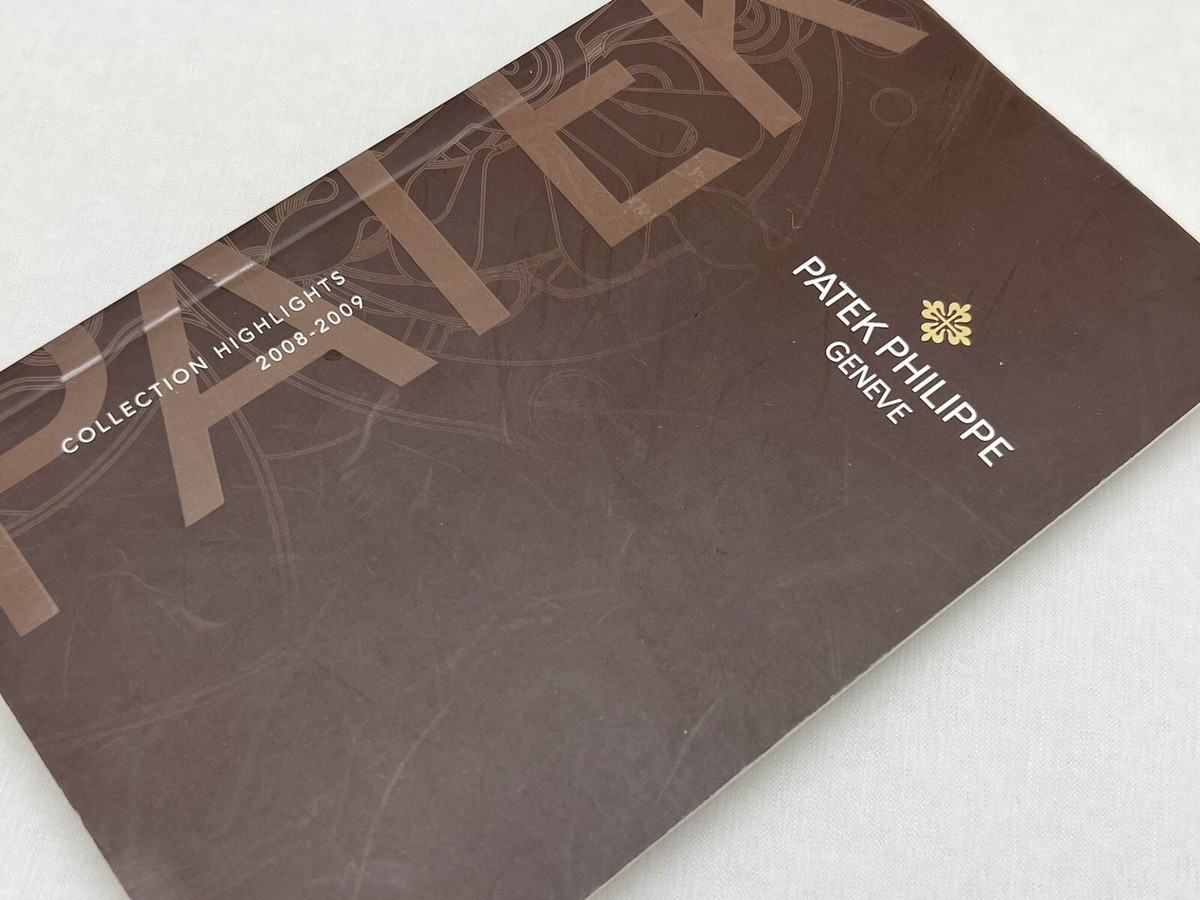 Patek Philippe Collection Highlights 2008-2009 Catalog Book | eBay