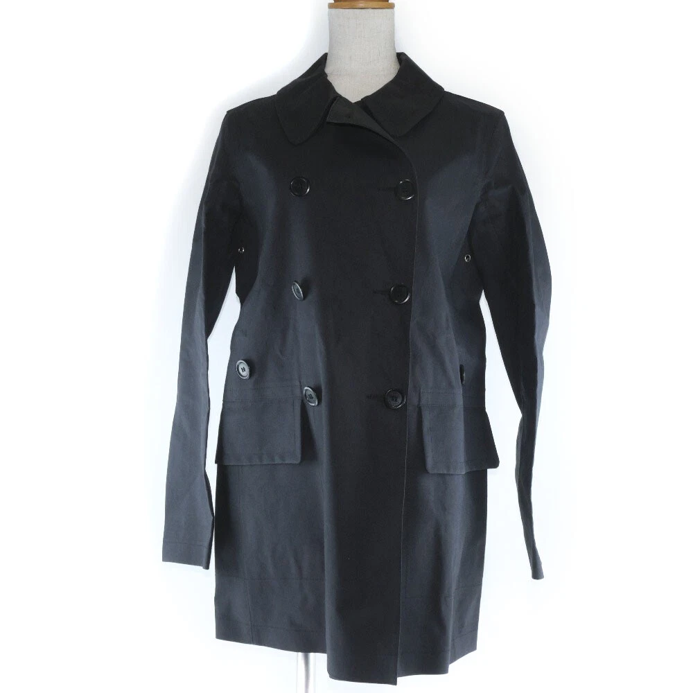 LOUIS VUITTON trench coat black cotton Women