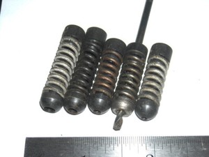 LOT of 5 Sheet Metal Panel Drill Bit Spring Bump Stops SET Aircraft tools 