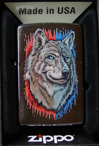 Zippo Feuerzeug "Tatto Wolf Design" Neu & OVP
