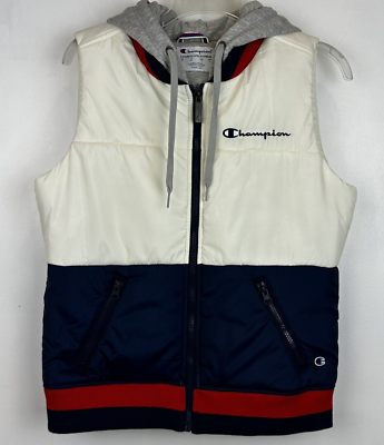 Champion Vest Womans S Hooded Puffer Full Zip Hoodie Stadium
