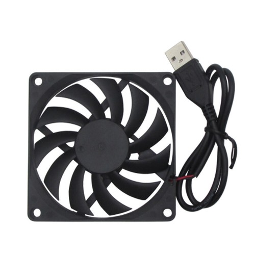 Router Cooling Fan Rack TV Box Wireless Router Cooling USB 5V 80mm Cat Radiator - Picture 3 of 6