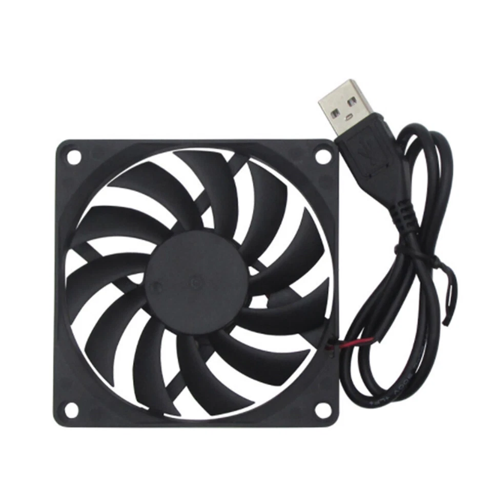 Router Cooling Fan Rack TV Box Wireless Router Cooling USB 5V 80mm Cat Radiator - Image 3 of 4