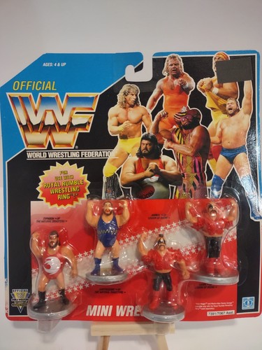 WWF Hasbro Mini Wrestlers Royal Rumble Vintage Set of 4 pack Rare
