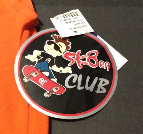 Kids Pajama Set Sk8er Club Kids Size 8 Medium Sleeveless Shirt and Shorts - Picture 4 of 6