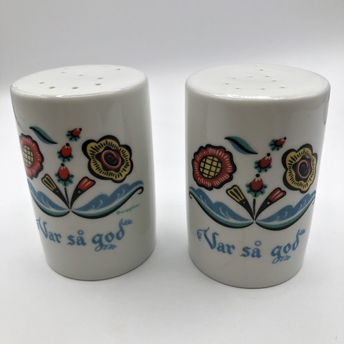 Vintage Swedish BERGGREN Var sa god Salt & Pepper Shakers Home Decor - Picture 5 of 16