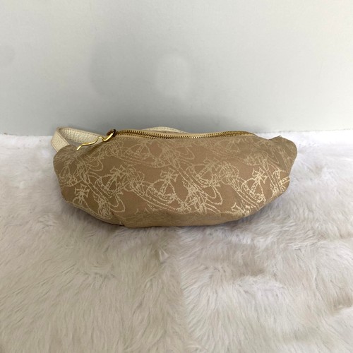 Riñonera VIVIENNE WESTWOOD Beige Blanco Orbe Logo Lona - Imagen 6 de 13