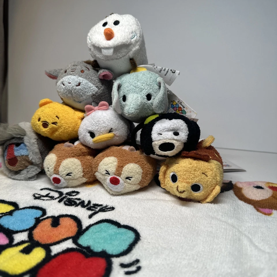 Lote de 10 toallas Tsum Tsum Tsum Disney nuevas con margarita Olaf Dumbo Pooh Foto 2 de 4