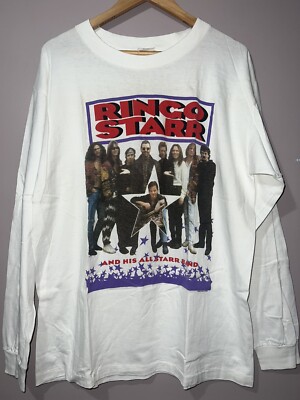 VINTAGE 1992 RINGO STARR ALL STAR BAND long sleeve TOUR SHIRT THE BEATLES