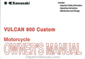 2007-2011 Kawasaki VN900C Vulcan Custom Motorcycle Owners Manual