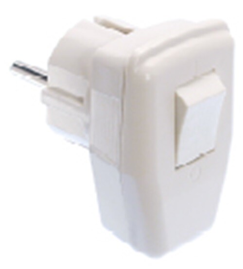 As-Schwabe 45035 | Schutzkontakt-Winkelstecker, Weiß-image